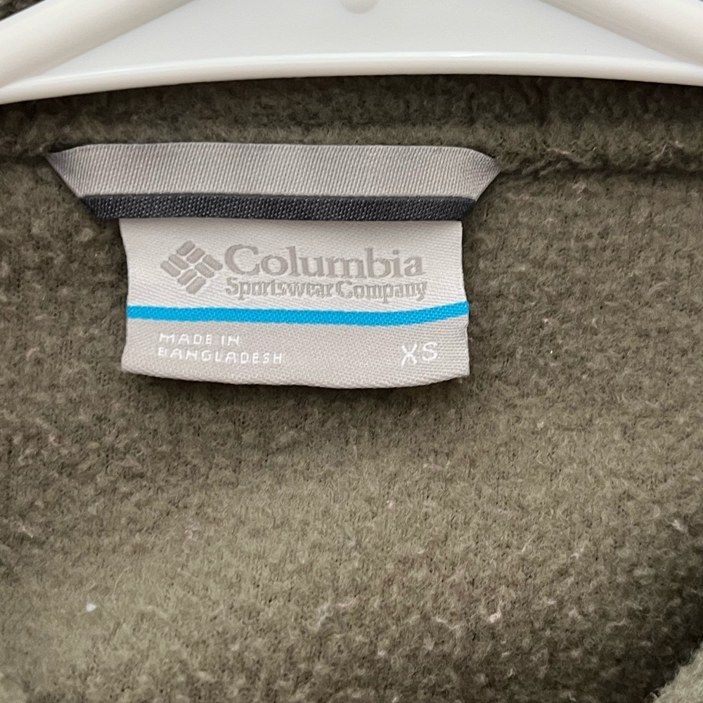 Columbia Olive Green Fleece Jacket - Picture 3 of 3